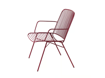 SHADE 619 - Steel easy chair with armrests by Et al. - view 2